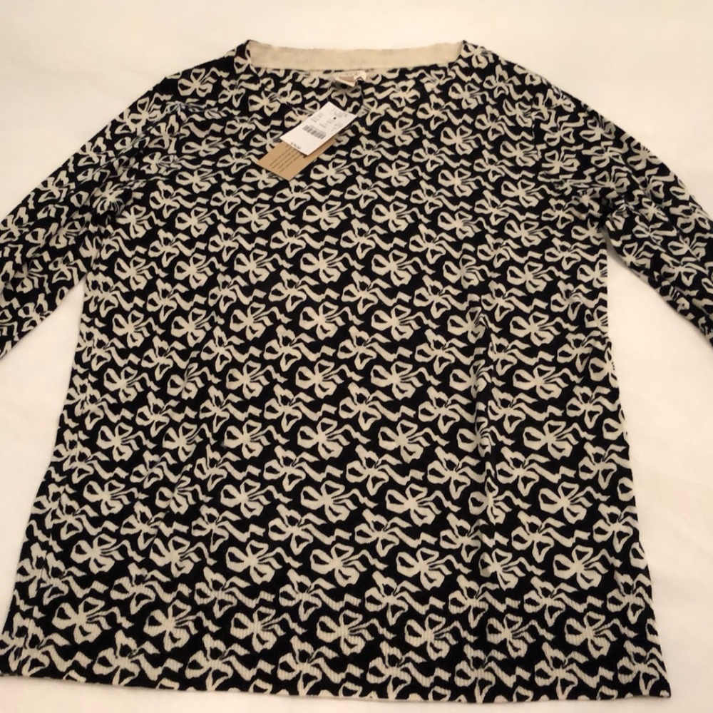 J Crew women’s bow sweater, Small